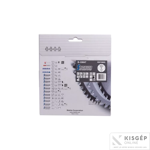 Makita körfűrészlap LAMINÁLT 190x20 Z60