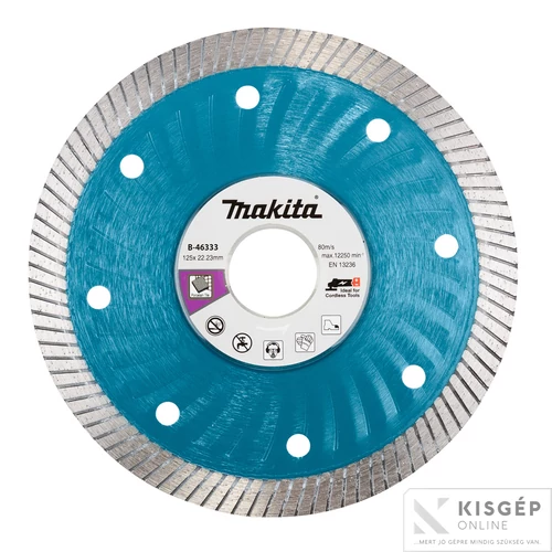 Makita 125mm gyémánttárcsa TURBO akkus gépekhez