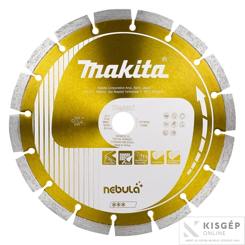 Makita 230mm gyémánttárcsa NEBULA szegmentált