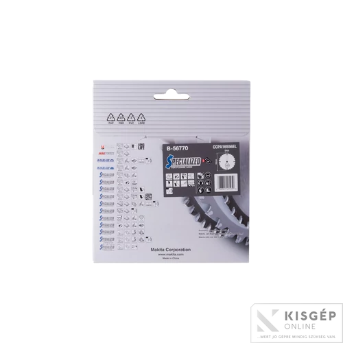 Makita körfűrészlap merülő 165x20mm Z56 ALU