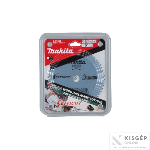 Makita EFFICUT körfűrészlap merülő 165x20mm Z56 MDF
