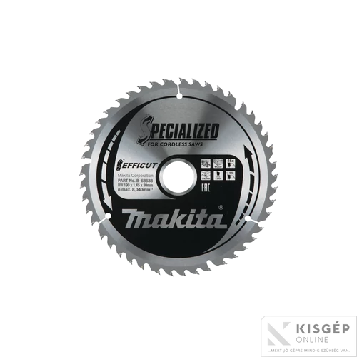 Makita EFFICUT körfűrészlap 190x30mm Z45 FA