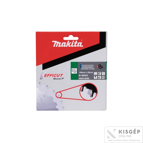 Makita EFFICUT körfűrészlap 136x20mm Z30 FÉM