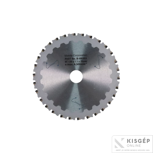 Makita EFFICUT körfűrészlap 136x20mm Z30 FÉM