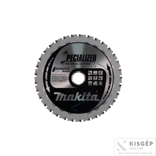 Makita EFFICUT körfűrészlap 150x20mm Z33 FÉM
