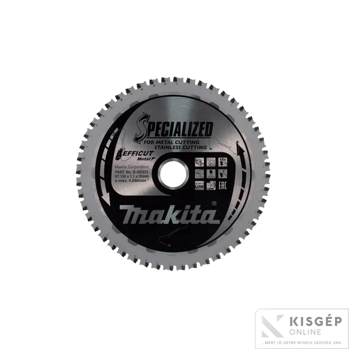 Makita EFFICUT körfűrészlap 150x20mm Z48 FÉM