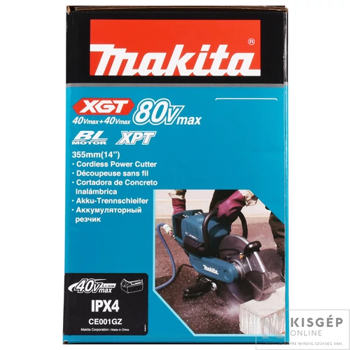 Makita CE001GZ 2x40Vmax XGT Li-Ion BL AFT 355 mm gyorsdaraboló Z