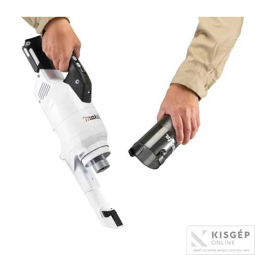 Makita 40Vmax XGT Li-ion BL 100W 20kPa 4 seb ciklon porszívó 2x2,5Ah Z