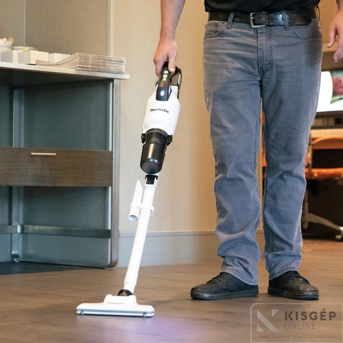 Makita 40Vmax XGT Li-ion BL 100W 20kPa 4 seb ciklon porszívó 2x2,5Ah FEHÉR
