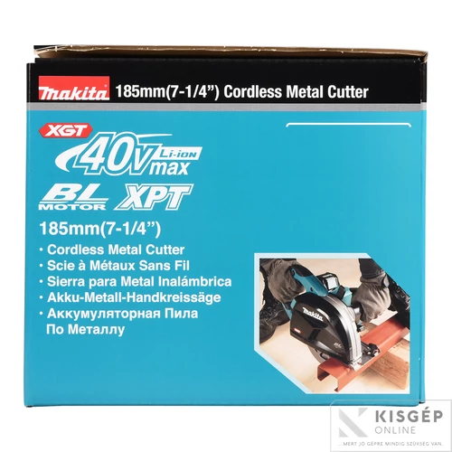 Makita 40Vmax XGT Li-Ion BL AFT 185mm fémvágó körfűrész Z