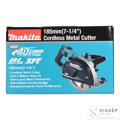 Makita 40Vmax XGT Li-Ion BL AFT 185mm fémvágó körfűrész Z