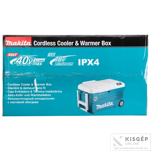 Makita CW001GZ01 40Vmax XGT & 18V LXT Li-Ion 20l hűtő-fűtő doboz Z + adapter