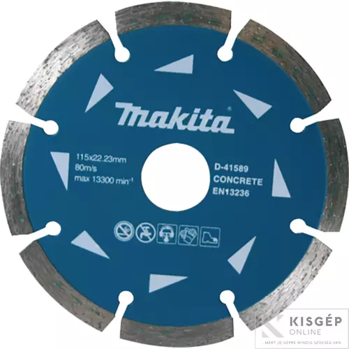 D-41589 Makita 115mm gyémánttárcsa szegmentált