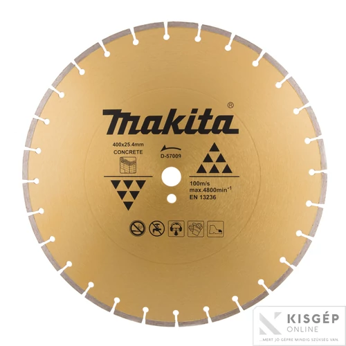 Makita 400mm gyémánttárcsa szegmentált