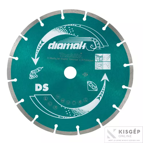 D-62153 Makita 115mm gyémánttárcsa DIAMAK szegmentált 10db