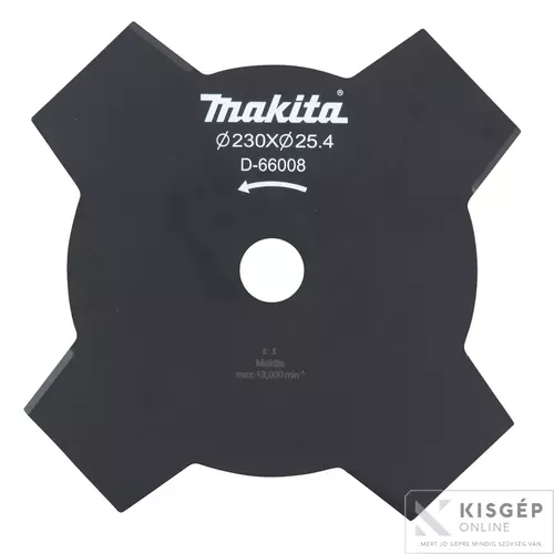 D-66008 Makita D-66008 4 fogú ütőkés 230x25,4 mm DUR368/369