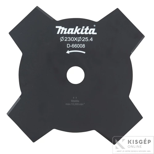 Makita D-66008 4 fogú ütőkés 230x25,4 mm DUR368/369