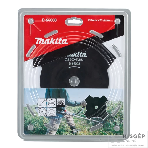 Makita D-66008 4 fogú ütőkés 230x25,4 mm DUR368/369