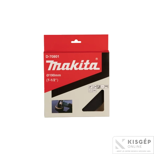 Makita szivacs korong 190mm (fekete/lágy)