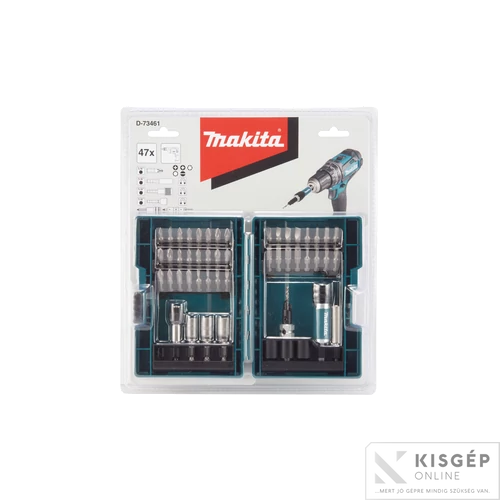 Makita 49db-os bit és dugókulcs készlet