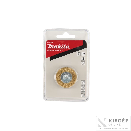 Makita drótkorong sárgaréz bevonattal 38mm 1/4