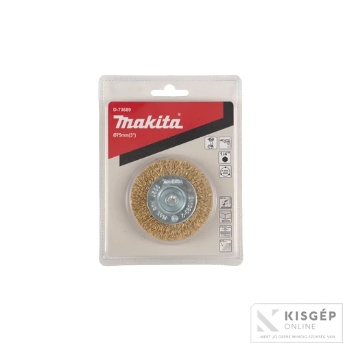 Makita drótkorong sárgaréz bevonattal 75mm 1/4