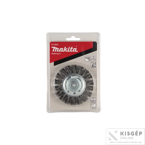 Makita drótkefe csésze fonott 75x6mm 1/4