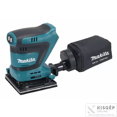 DBO480RTJ Makita DBO480RTJ 18V LXT Li-ion 112x102mm rezgőcsiszoló 2x5,0Ah