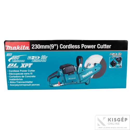 Makita DCE090ZX1 2x18V LXT Li-Ion BL 230 mm gyorsdaraboló Z