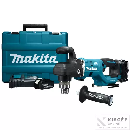 DDA450RTE Makita DDA450RTE 18V LXT BL Li-ion 650W 26Nm sarokfúró 2x5,0Ah