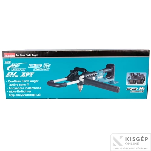 Makita DDG460ZX7 2x18V LXT Li-Ion BL 200 mm 1350 W földfúró | Akku és töltő nélkül