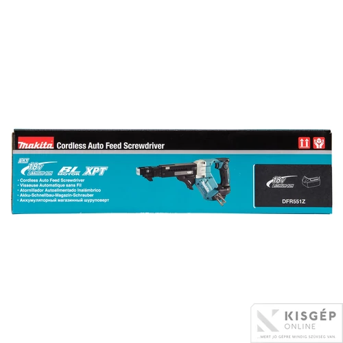 Makita 18V LXT Li-ion BL 55mm-es 0-6000f/perc táras csavarbehajtó Z