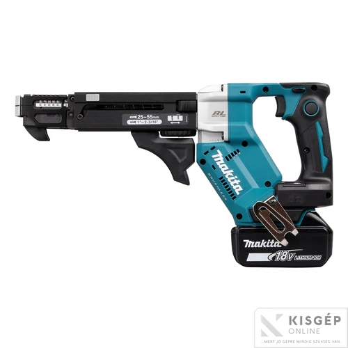 Makita DFR551RTJ 18V LXT Li-ion BL 55mm-es 0-6000f/perc táras csavarbehajtó 2x5,0Ah