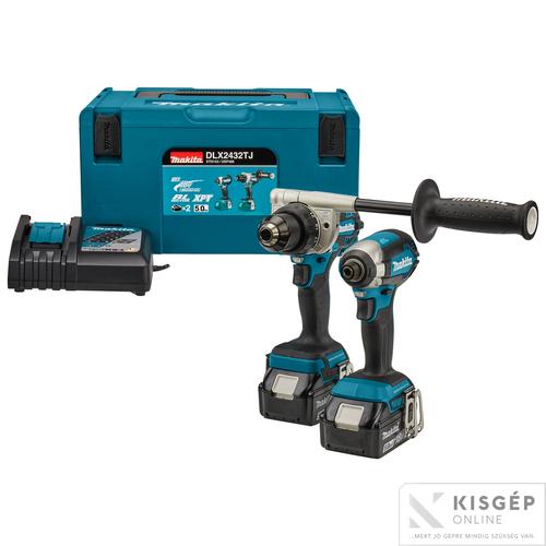 Akkus gép Li-on szett Makita DLX2432TJ 18V LXT Li-ion BL szett DDF486+DTD153+2x5,0Ah MP3 Kisgéponline
