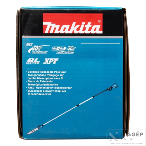 Makita DUA301Z 2x18V LXT Li-Ion BL 1400 W teleszkópos magassági ágvágó  30 cm, 3/8