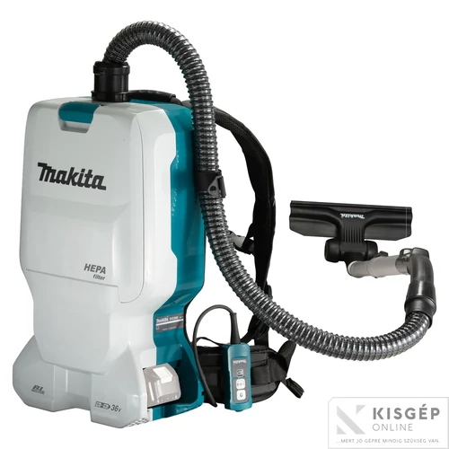 Makita 2x18V LXT Li-ion BL 11kPa 6L HEPA háti porszívó Z