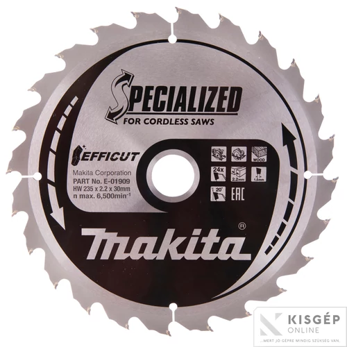 Makita EFFICUT körfűrészlap 235x30mm Z24 FA