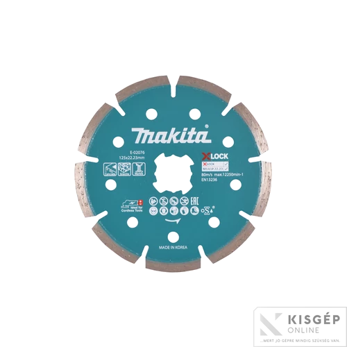 Makita 125mm gyémánttárcsa szegmenses X-LOCK