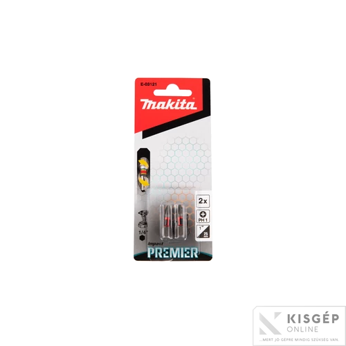 Makita impact PREMIER torziós csavarbehajtó bit PH1 25mm 2db