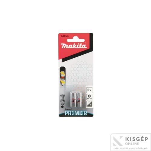 Makita impact PREMIER torziós csavarbehajtó bit PH2R 25mm 2db