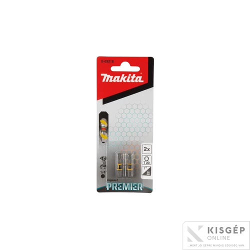 Makita impact PREMIER torziós csavarbehajtó bit T20 25mm 2db