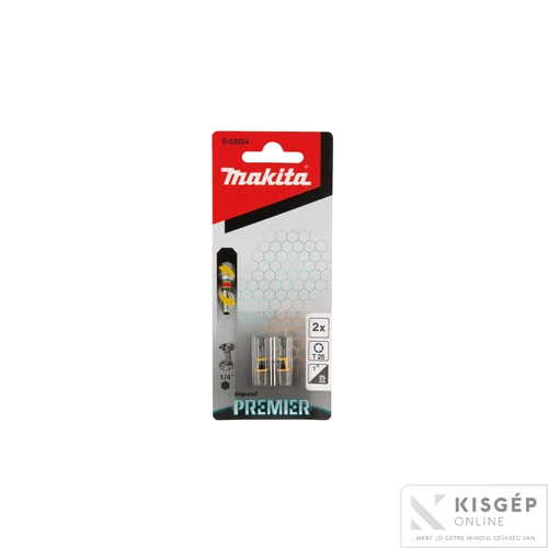 Makita impact PREMIER torziós csavarbehajtó bit T25 25mm 2db
