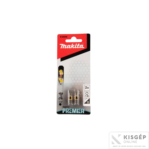 Makita impact PREMIER torziós csavarbehajtó bit T30 25mm 2db