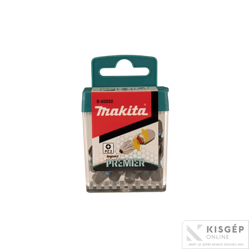 Makita impact PREMIER torziós csavarbehajtó bit PZ2 25mm (15 db/cs)