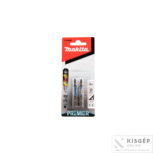 Makita impact PREMIER torziós csavarbehajtó bit PZ1 50mm 2db