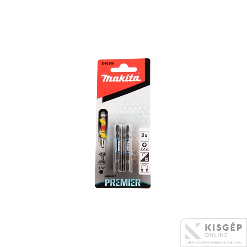 Makita impact PREMIER torziós csavarbehajtó bit PZ2 50mm 2db