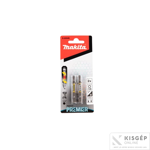 Makita impact PREMIER torziós csavarbehajtó bit T20 50mm 2db