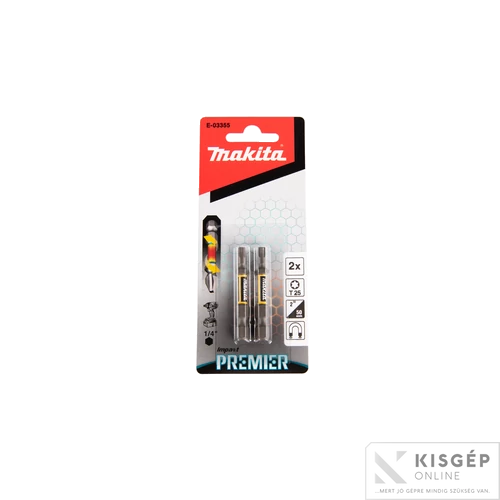 Makita impact PREMIER torziós csavarbehajtó bit T25 50mm 2db