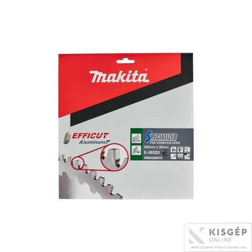 Makita EFFICUT körfűrészlap 260x30mm Z81 ALU