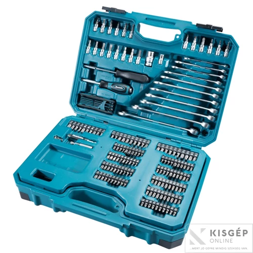Makita 221 részes szerszámkészlet műanyag kofferben
